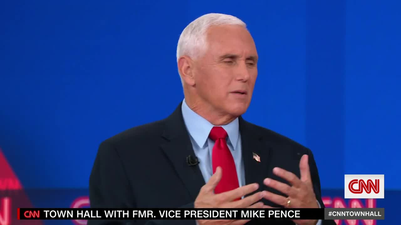 Watch Pence's response when asked if he'll support Trump in 2024