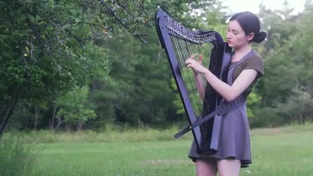 The Sound of Silence | Simon & Garfunkel (Harp Cover)