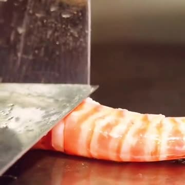 Live Prawn Teppanyaki 😋😋😋 #Viral #Prawn #Food #Delicious