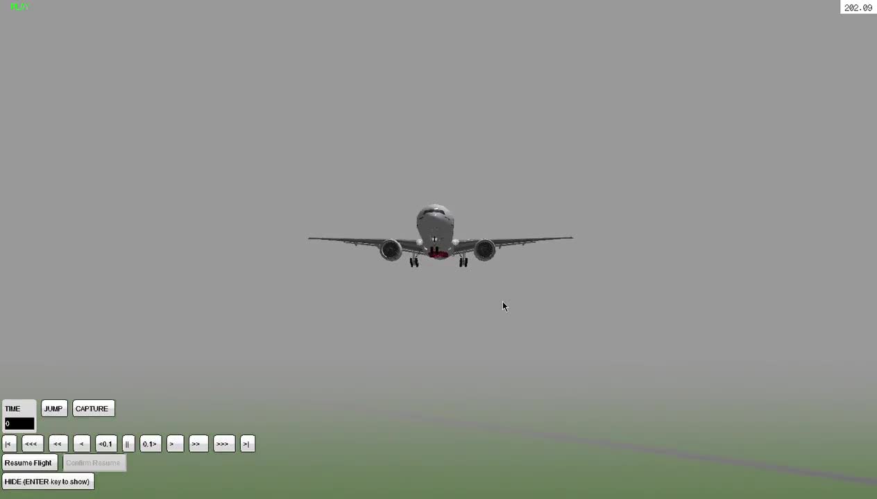 Bad Weather Landing in Nagasaki Airport with Boeing 777-300ER Emirates - YSFlight