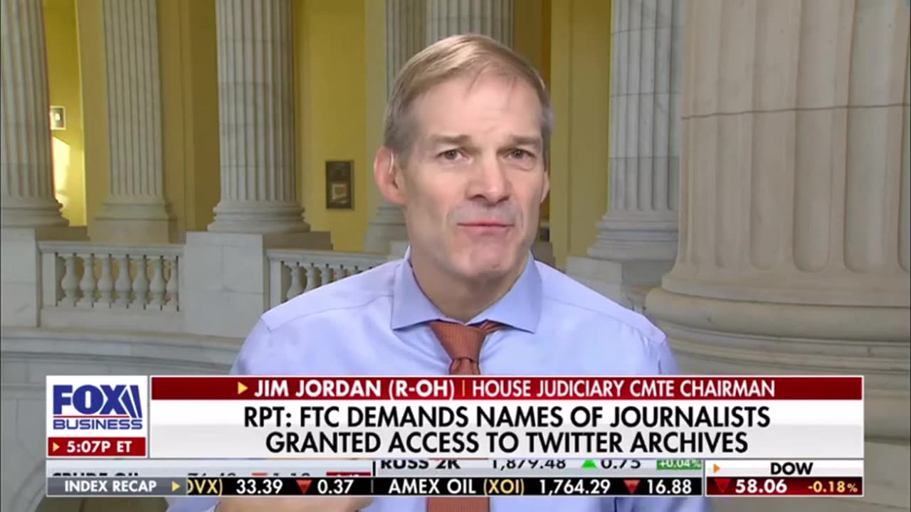 Jim Jordan: FTC Targeting Twitter, Elon Musk