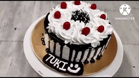 #black forest cake#two tier cake#with egg cake#non veg