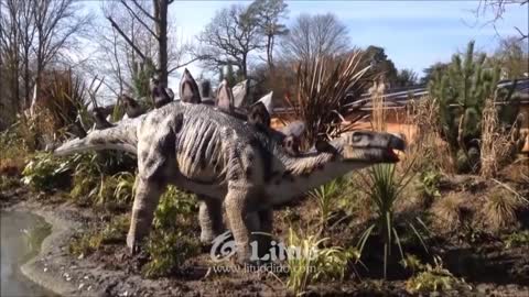 Realistic Animatronics Stegosaurus Robot