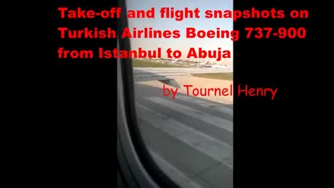 Turkish Airlines Boeing 737-900ER Flight from Istanbul to Abuja | Take-off and aerial photographs