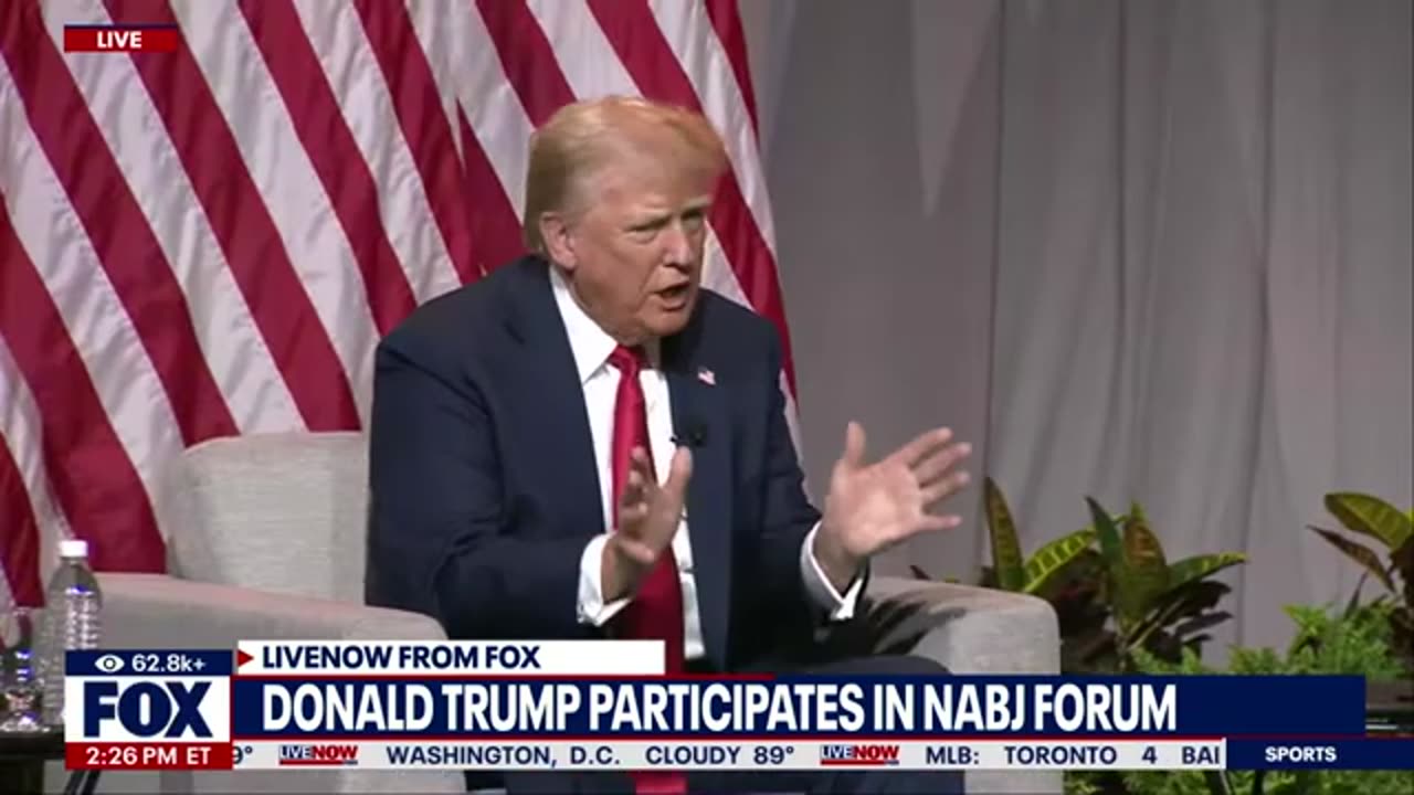 WATCH FULL: Former President Trump fiery discussion at NABJ Forum in Chicago I LiveNOW FOX