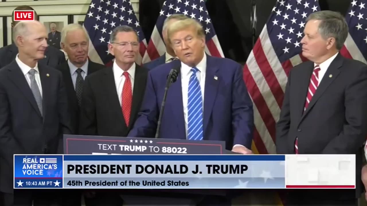 President Trump: We want to see strong military… We want to see success for our country.”