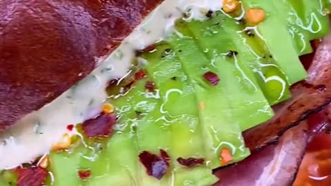 Blat and Avocado Sandwich