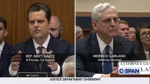 🚨 BREAKING: Gaetz grilled Merrick Garland about crooked Judge Merchan and Biden’s DOJ