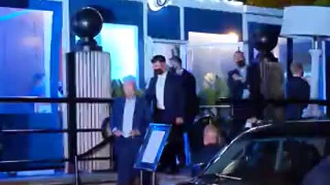 Reporters refuse to hold Biden to account as he departs dinner at Fiola Mare