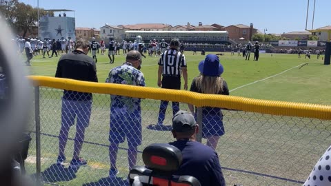 Went to the cowboys training camp