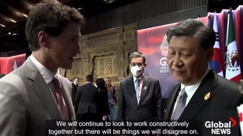 Chairman Xi dresses down Justin Trudeau.