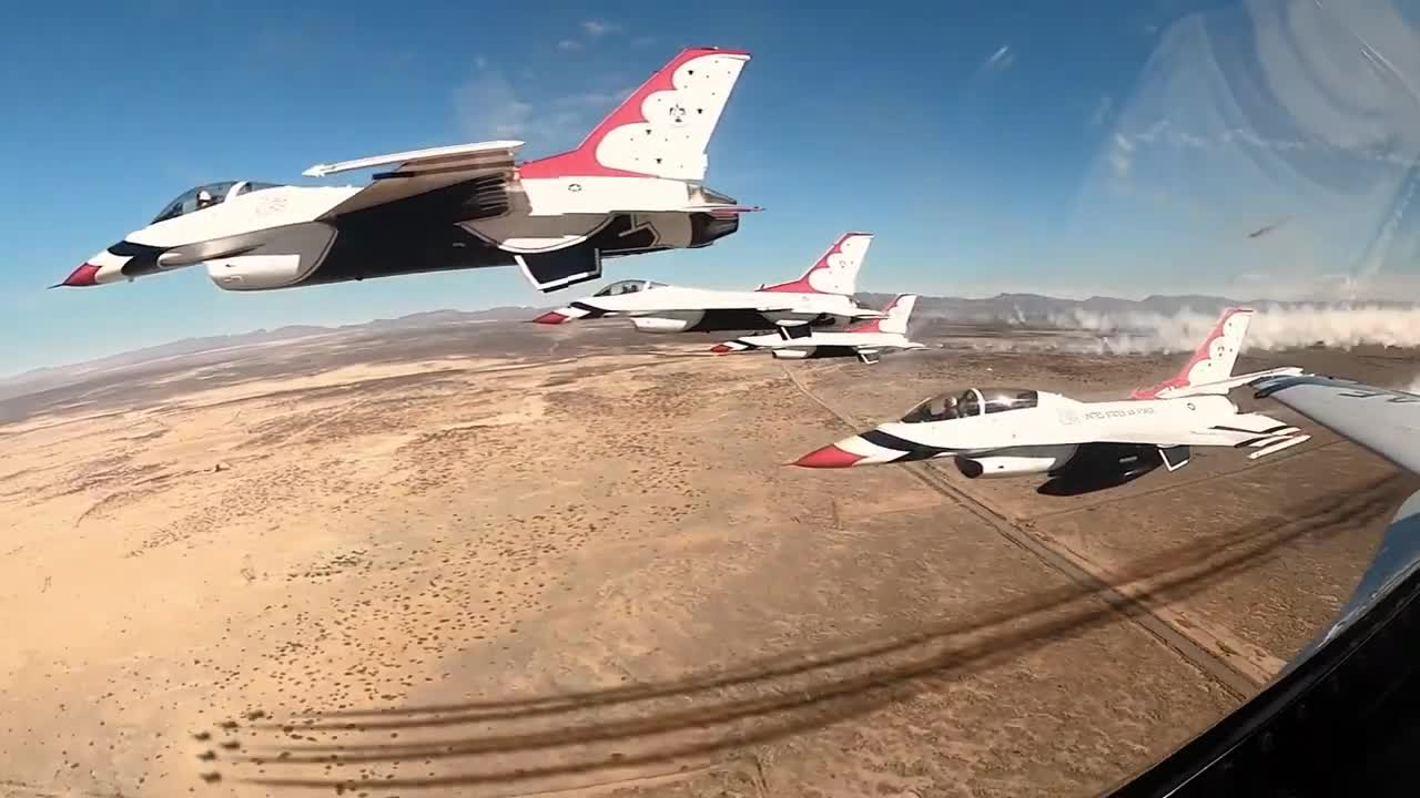 Cockpit footage Thunderbirds Winter Training 2023 Pt. I