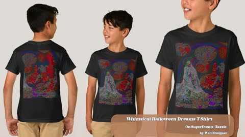 Whimsical Halloween Dreams T-Shirt for kids