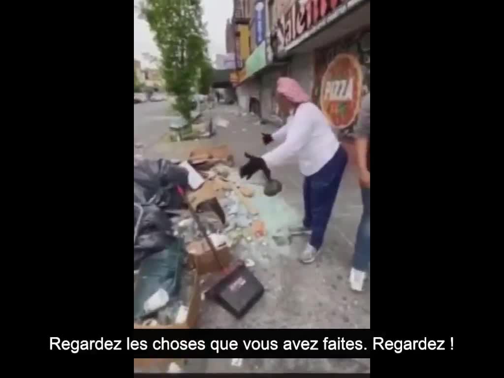 Lucy Hosley est furieuse ! Ils ont pillé son magasin la nuit dernière dans le Bronx (IYOUSHARE) (VOST)