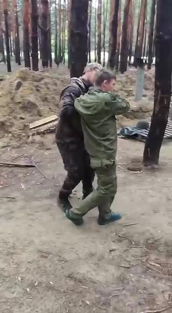 Intoxicated Russian Soldier Put into the Drunk Tank for His Own Safety