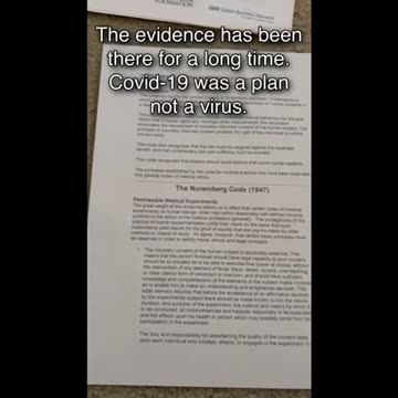 Covid-19 was a plan not a virus.