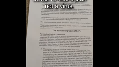 Covid-19 was a plan not a virus.