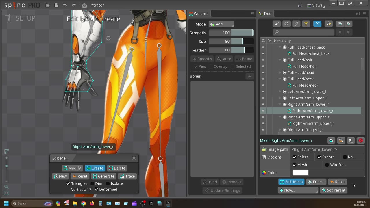 Spine 2d tutorial Full rigging process 03