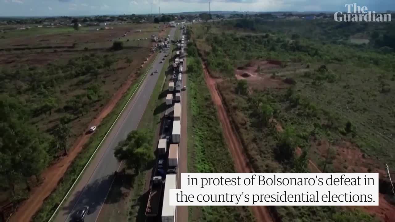 Brazil: Bolsonaro supporters block roads in protest against election defeat