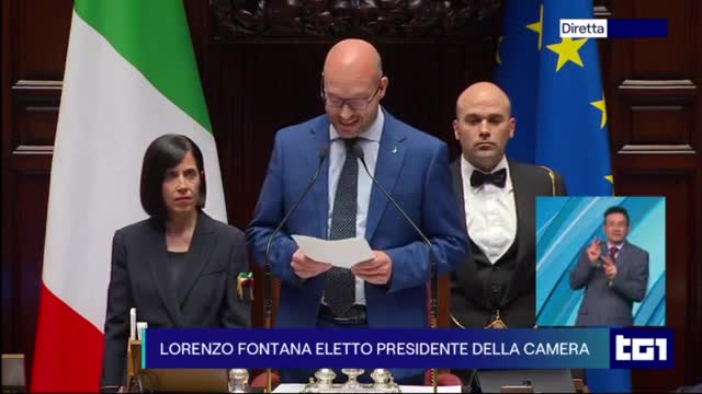 🔴 Discorso di insediamento del Presidente della Camera dei deputati, Lorenzo Fontana (14/10/2022).