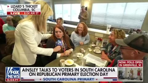 Ainsley talks with voters in South Carolina