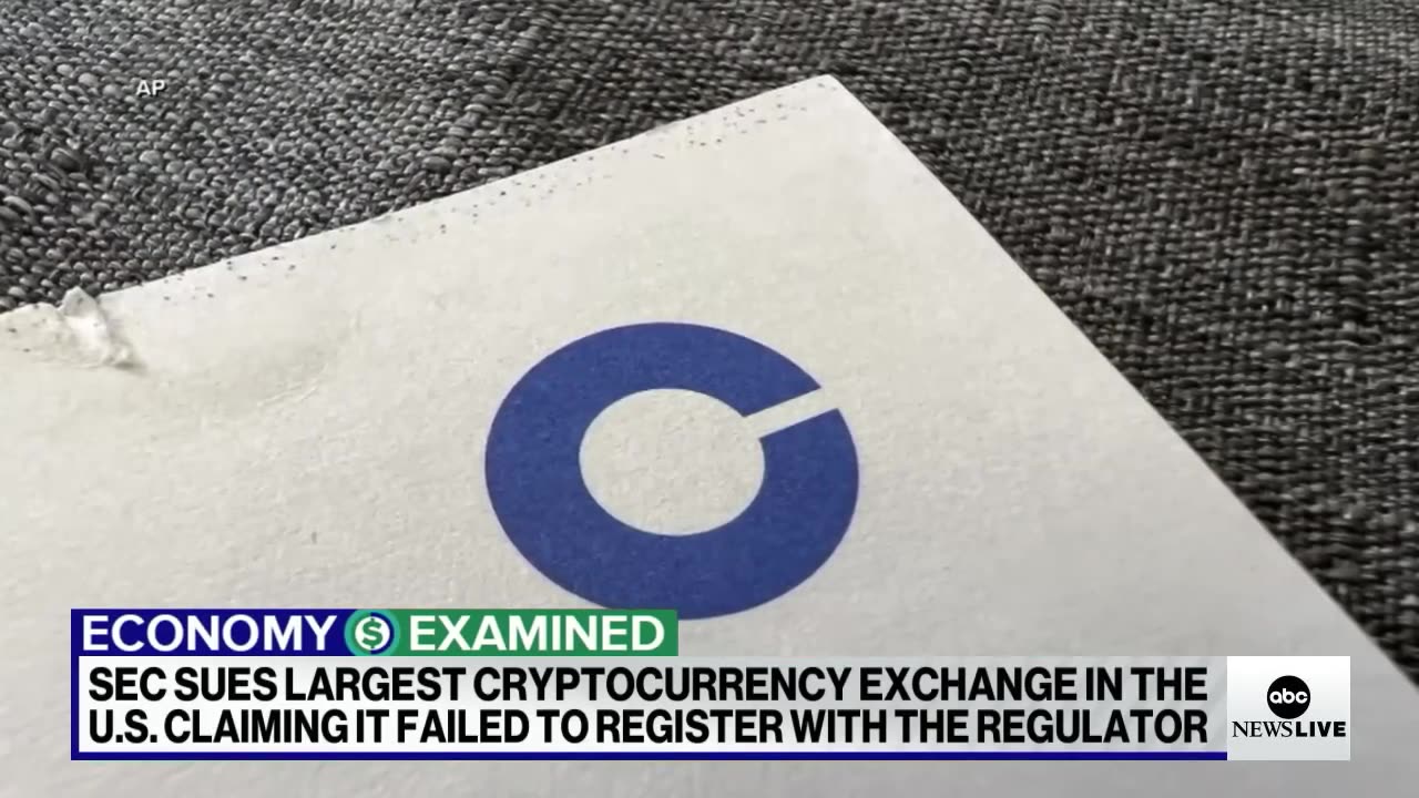 Crypto exchange company Coinbase being sued