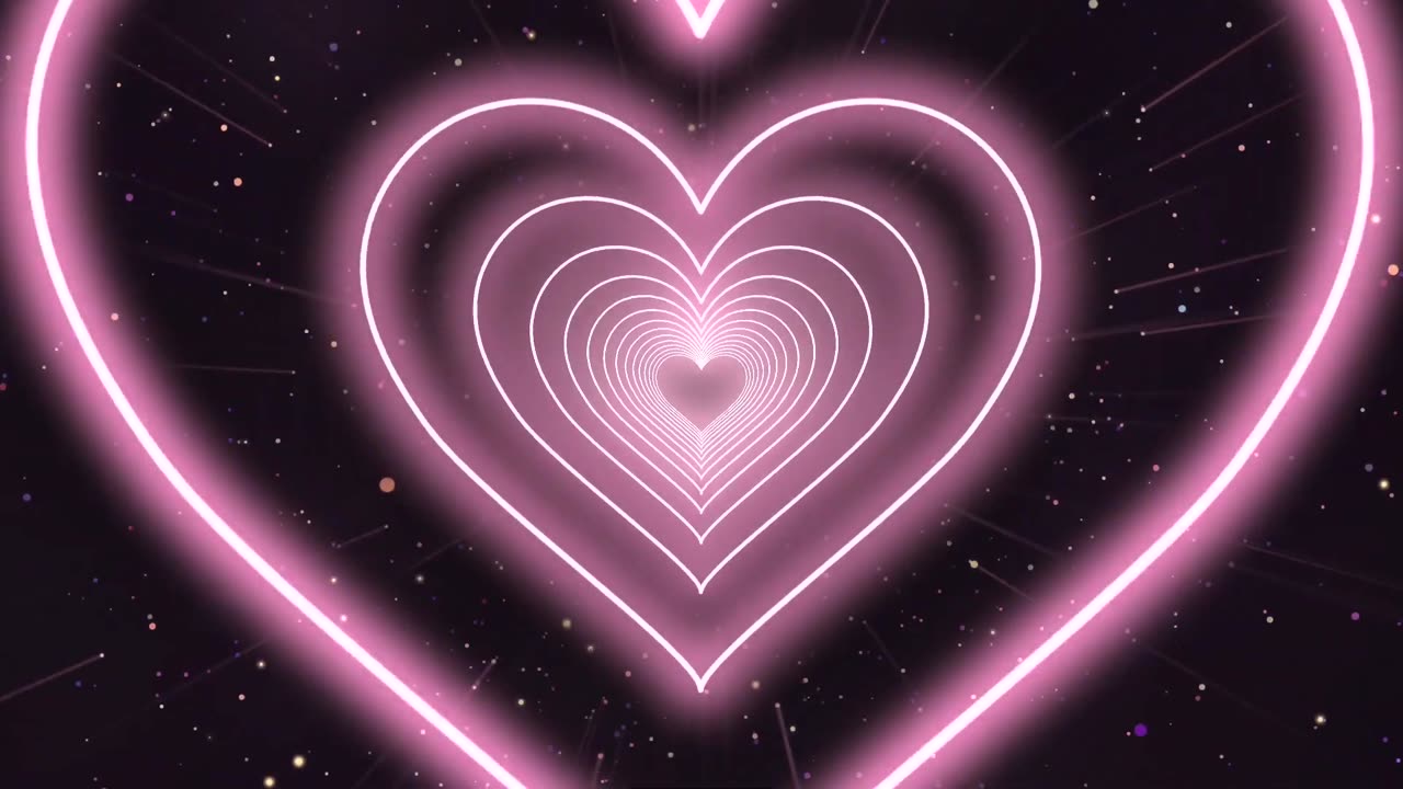 886. Pastel Pink Heart Background Video Loop💖Heart Moving