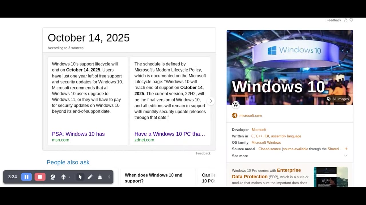 1 year until windows 10 shuts down