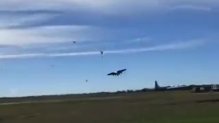 Dallas Air Show Mid Air B17 Collision