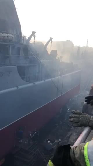 What Is Left of russia’s the Minsk Landing Ship After Ukrainians Strike Sevastopol