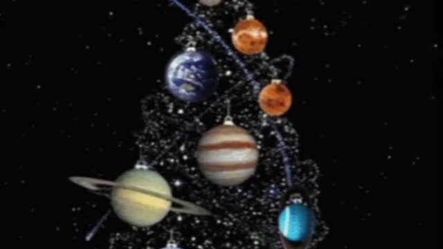 Solar System Christmas Tree Gif! 🎄