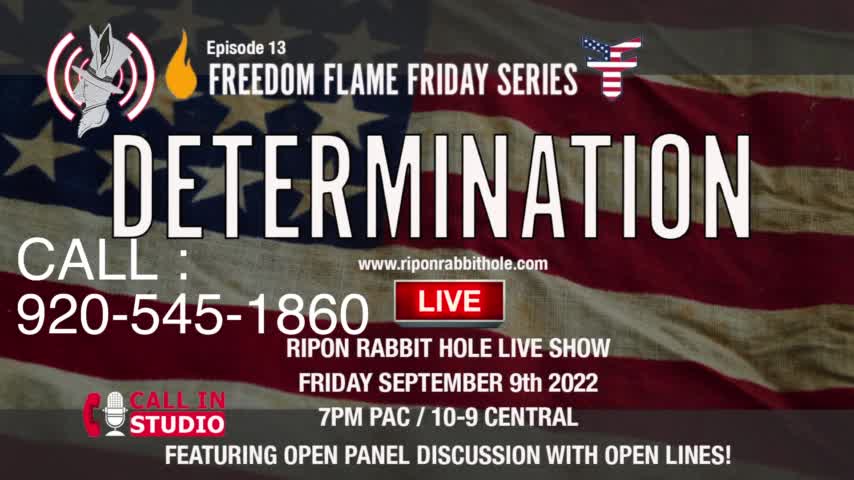 Freedom Flame Friday series with FFCW: DETERMINATION