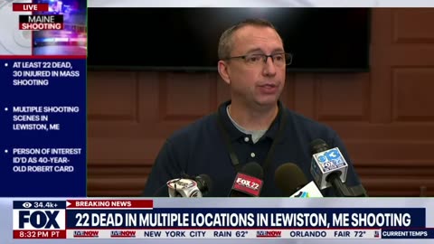 Press conference on Lewiston shooting