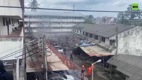 Blast Rocks Police Quarters in Thailand