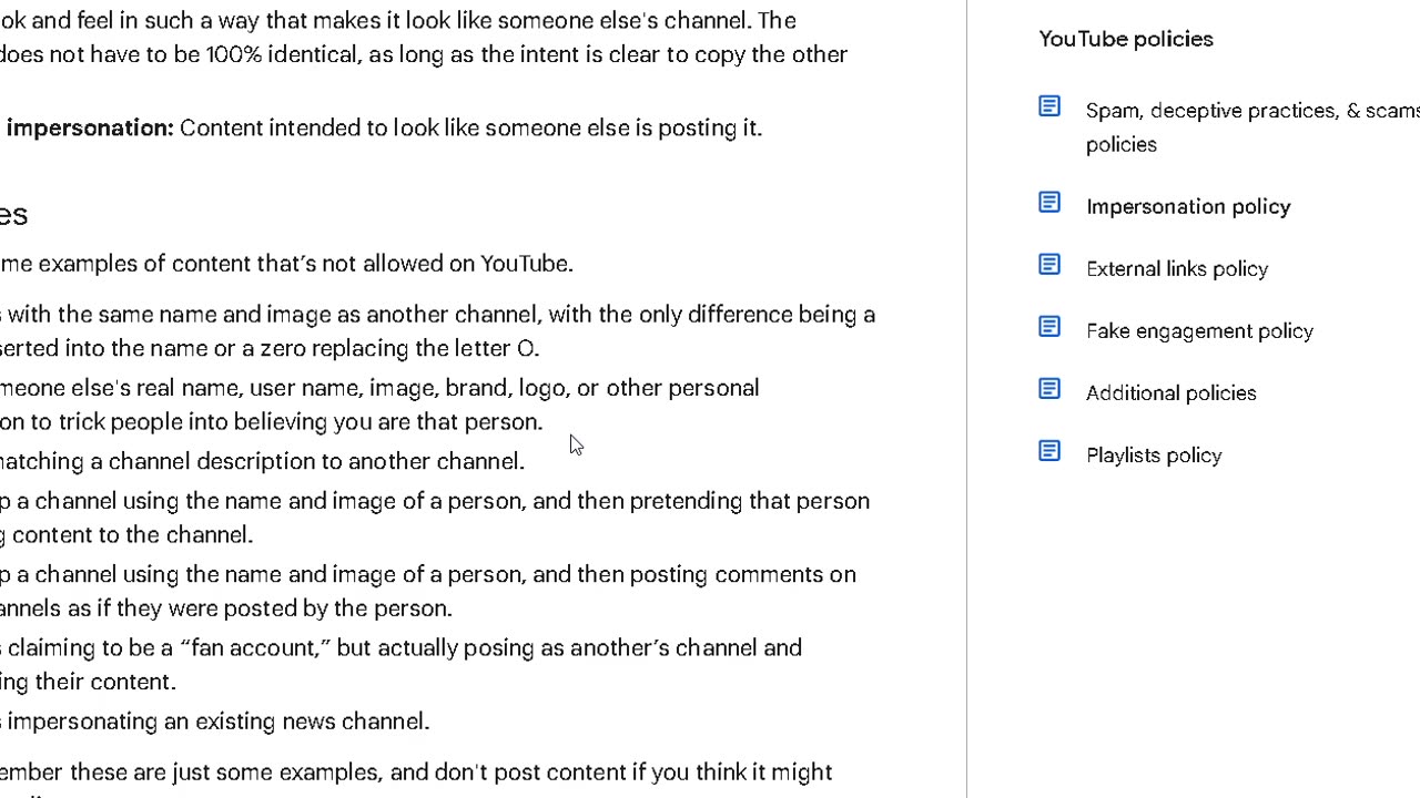 Trolls and Impersonation accounts allowed to work Youtube