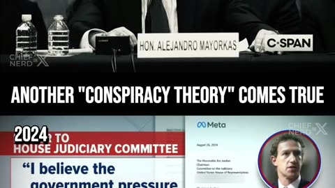 What is the difference between a conspiracy theory and the truth, About 18 months