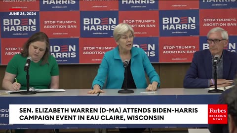 Warren Demands Reproductive Rights- Lives Have Been Torn Apart By The Overturning Of Roe