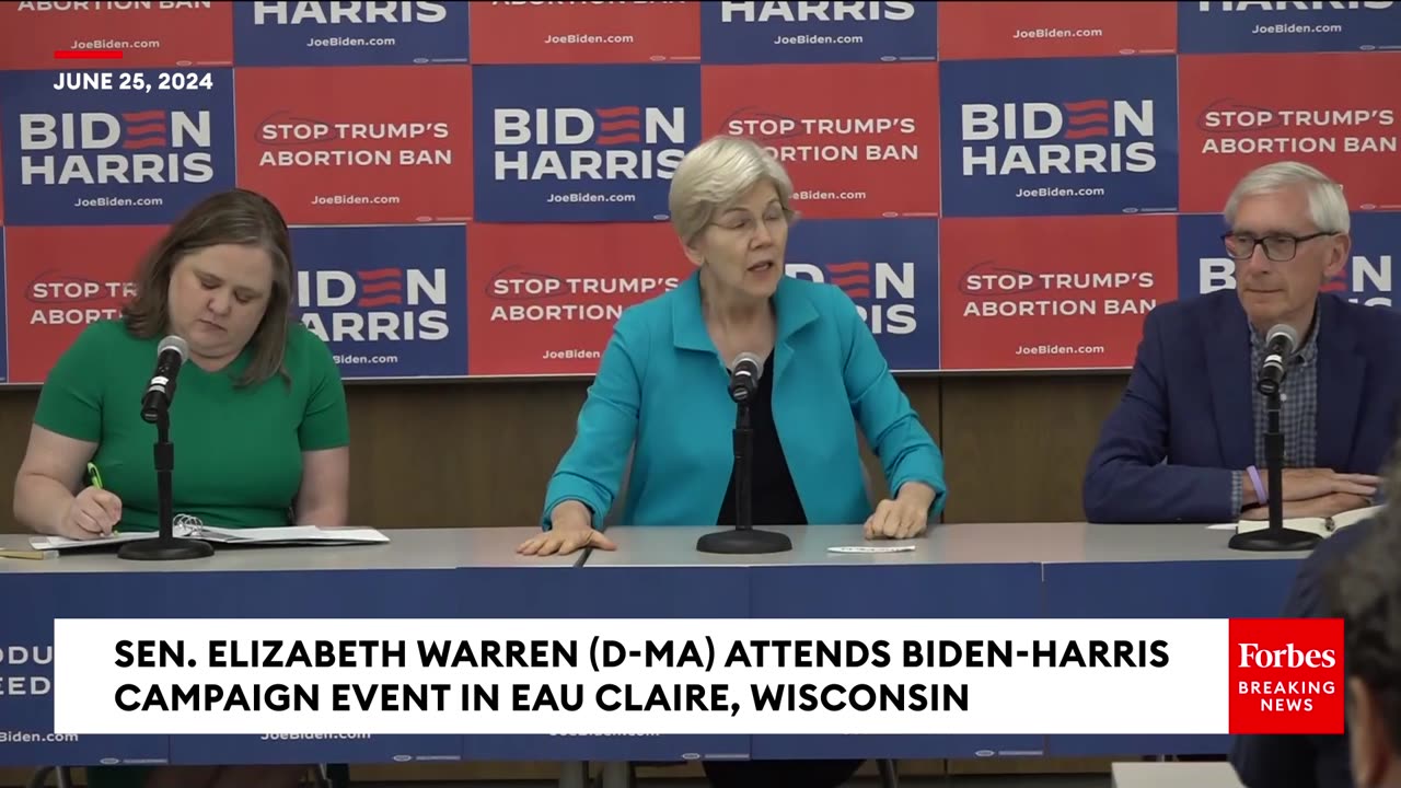 Warren Demands Reproductive Rights- Lives Have Been Torn Apart By The Overturning Of Roe