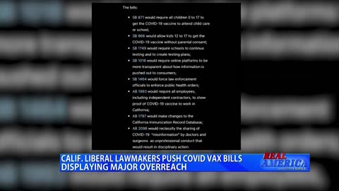 REAL AMERICA -- Dan Ball W/ Melissa Melendez, CA Overreaching Vaccine Bill Proposals, 3/8/22