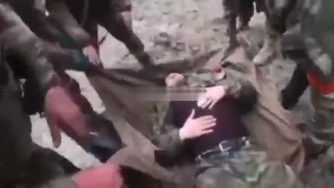 Russian Soldiers in a Panic