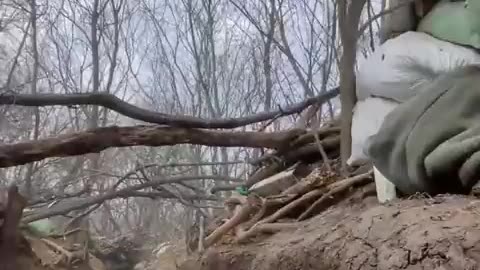 Fighters of the 2nd assault battalion repulse an enemy attack near Bakhmut