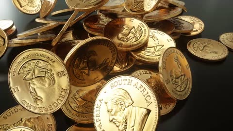 Falling Gold coins [Free Stock Video Footage Clips]