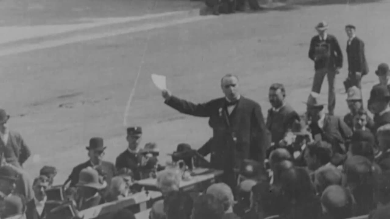 President McKinley Inauguration (1901 Original Black & White Film)