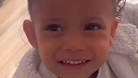 A girl warned her mom to stop talking to her dad as she wish #shortvideo #trending #kids