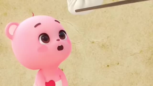 Cute pink bear