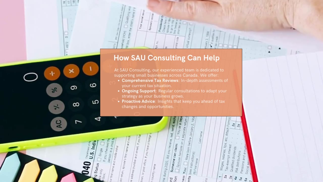 Small Business Tax Advisor in Canada - SAU Consulting Services