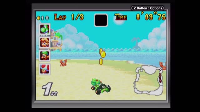 Mario Kart: Super Circuit - 150cc Mushroom Cup (Game Boy Player Capture)