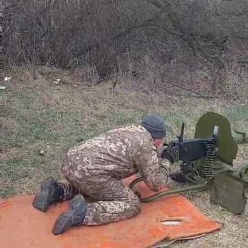 Ukrainian Volkssturm with Maxim machine guns somewhere in the Donbass