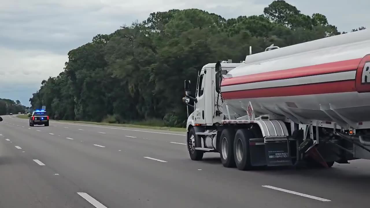 Police are escorting fuel trucks into the Tampa area this afternoon.