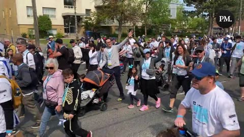 Thousands of residents of Toronto hit the streets for the Walk With Israel.